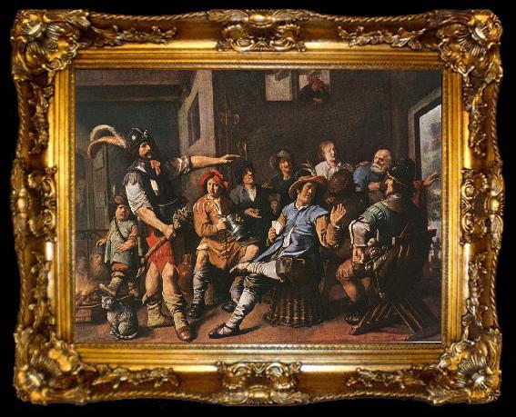 framed  MOLENAER, Jan Miense The Denying of Peter sdg, ta009-2